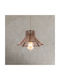Hope Adjustable Pendant Light Brown with Socket E27 27x27x55cm