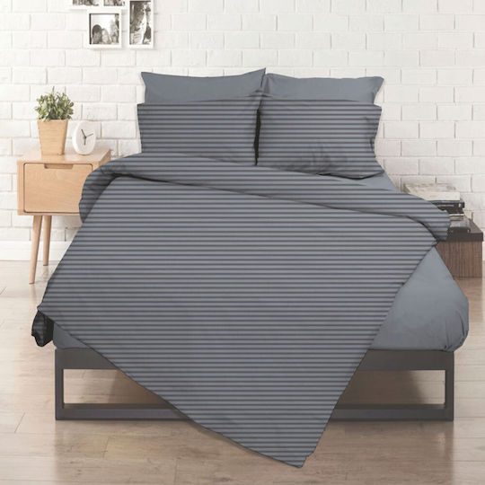 Flamingo Chic King Size 180x200+32εκ. με Λάστιχο Grey