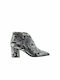 Paola Ferri Women's Ankle Boots Black Snake Print