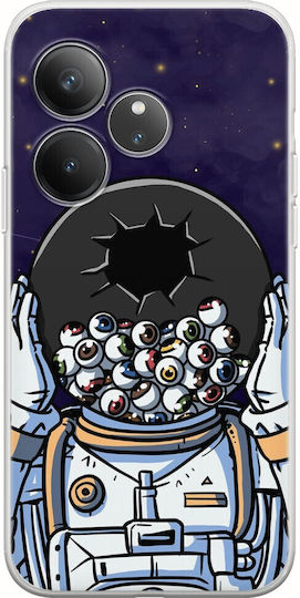 Weirdcore Astronaut Realme GT 6T 5G Flexibles TPU Transparentes Silikon