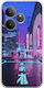 Tokyo bei Nacht Realme GT 6T 5G Flexibles TPU Transparentes Silikon