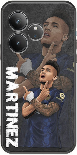 Fotbaliști Lautaro Martinez Realme GT 6 5G Negru TPU Silicon Negru