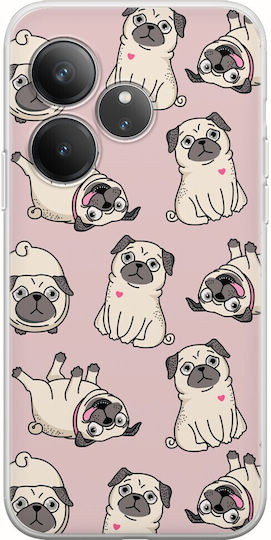 Iubitor de Pug Realme GT 6T 5G TPU Flexibil Silicon Transparent