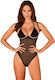 Selinne Bodysuit Sexy Plasă Negru