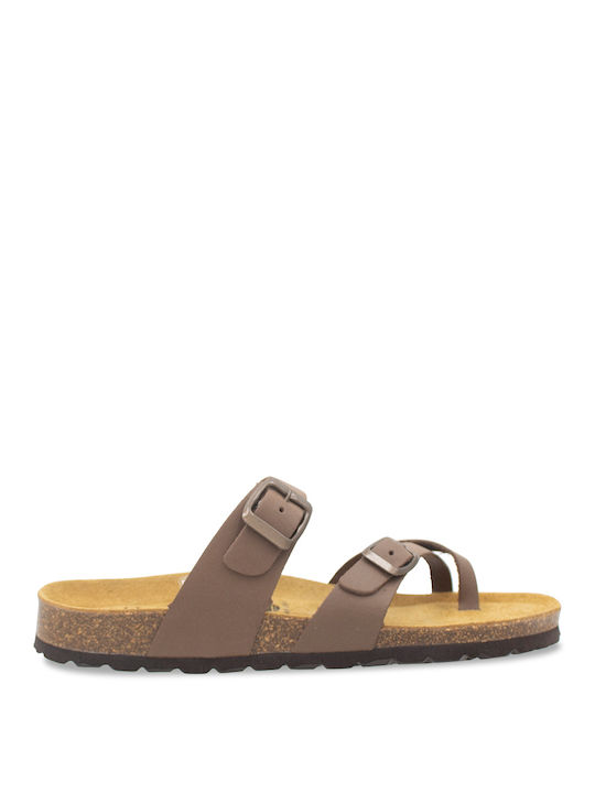 Oak & Hyde Women's Flat Sandals in Brown Color