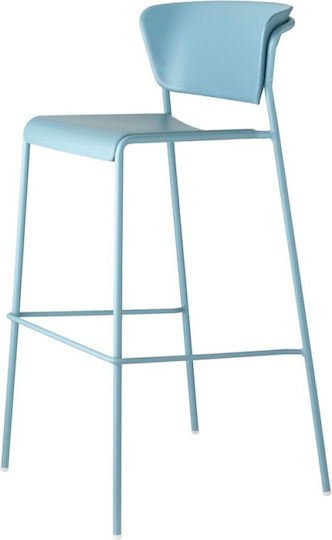 Hocker Für das Wohnzimmer Metall Lisa-2867 Hellblau 52x50x52cm
