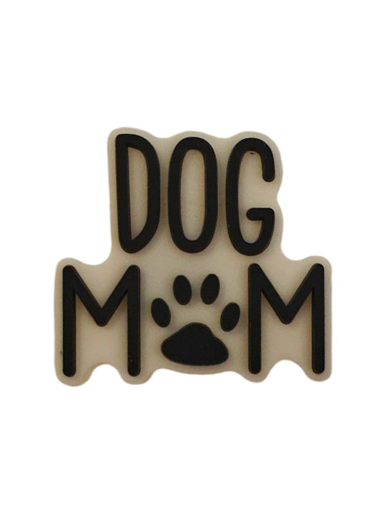 Αξεσουάρ Διακόσμηση Παπουτσιών Crocs Σχέδιο Dog Mom Ασπρόμαυρο