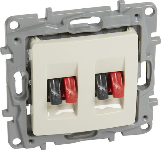 Legrand Niloe Speaker Socket Double Cream 764681