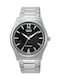 Q&Q Men's Watch 40mm Battery with Silver Metal Bracelet