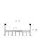 Tpster Metallic Door Hook 49.7x5.5x22.5cm