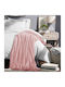 TnS Super Soft Blanket Fleece Single 150x220cm Baby Pink