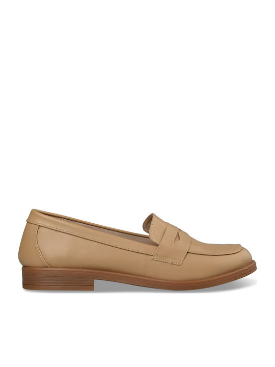 Women's Moccasins in Beige Color