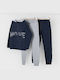 Mayoral Kids Sweatpants Navy Blue 3pcs