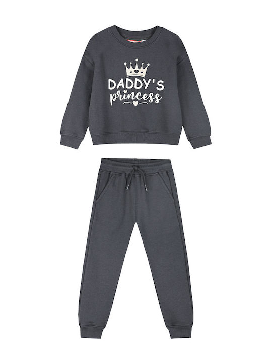 Energiers Kids Sweatpants Set Charcoal