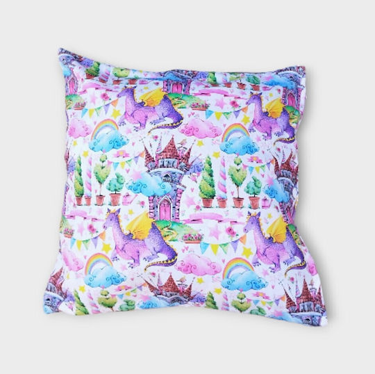 Oxygen Παιδικό Διακοσμητικό Μαξιλάρι Princess Candy World 45x45εκ.