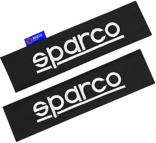 Sparco Μαξιλαράκια Ζώνης Αυτοκινήτου Μαύρα 2τμχ