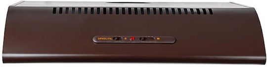 Davoline Olympia 2.0 390 Ελεύθερος Απορροφητήρας 90cm Καφέ