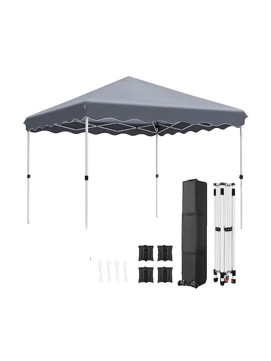 Costway Garden Freestanding Gazebo Gray 3x3cm