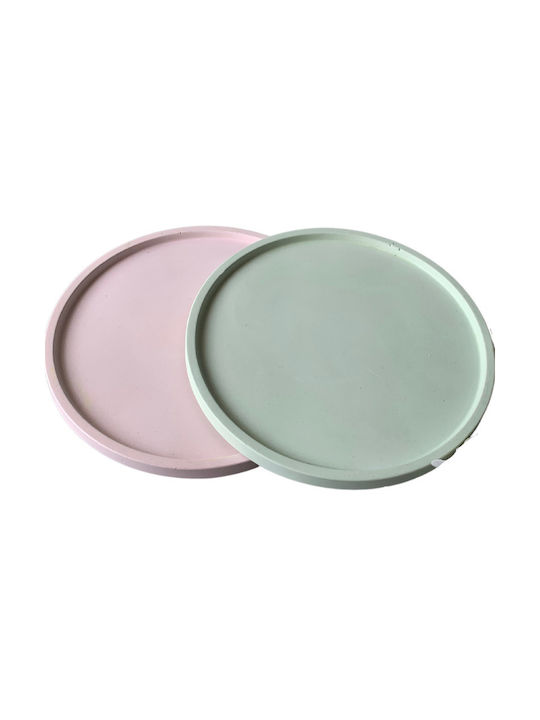 Round Serving Tray Mustard 1pcs