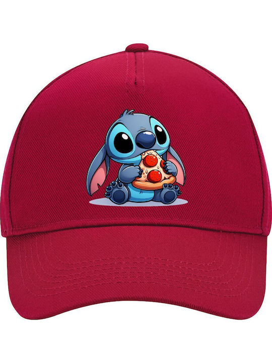 Stitch Pizza Καπέλο Ενηλίκων Ultimate Κοκκινο 1...