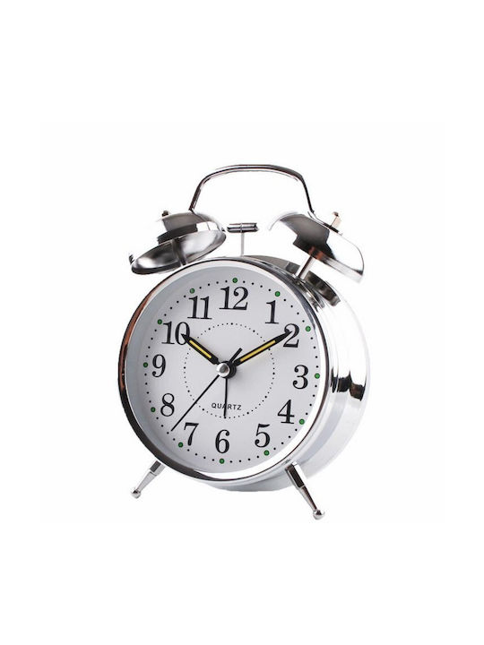 Tabletop Clock with Alarm Silver 6955545408747