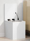vidaXL Trunchi decorativ Lemn Alb 30x35x35buc