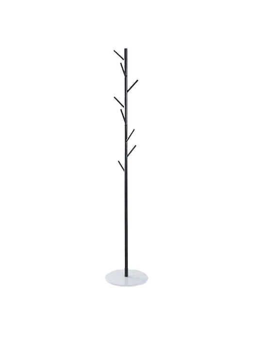 Metallic Coat Rack Black 38x38x176cm