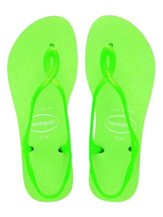 Havaianas Neon Σαγιονάρες σε στυλ Πέδιλα σε Πράσινο Χρώμα