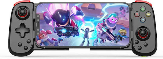 Techsuit D6 DP Ασύρματο Gamepad για Android / PC / PS3 / PS4 / Switch / iOS Μαύρο