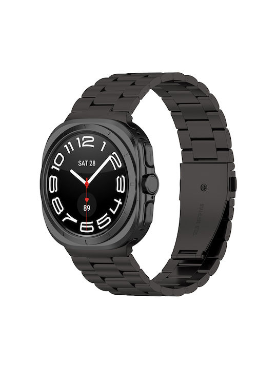 Techsuit W010 Curea Oțel inoxidabil Negru (Galaxy Watch Ultra)