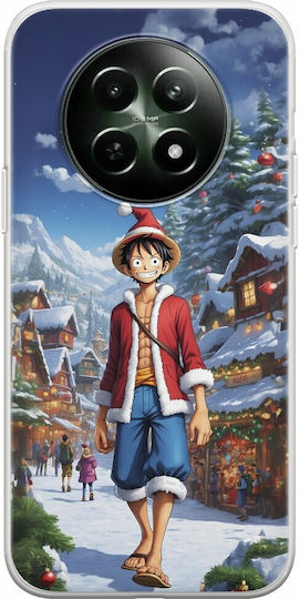 Xmas Anime Monkey D Luffy Realme 12x 5g TPU Flexibil Transparent Silicon