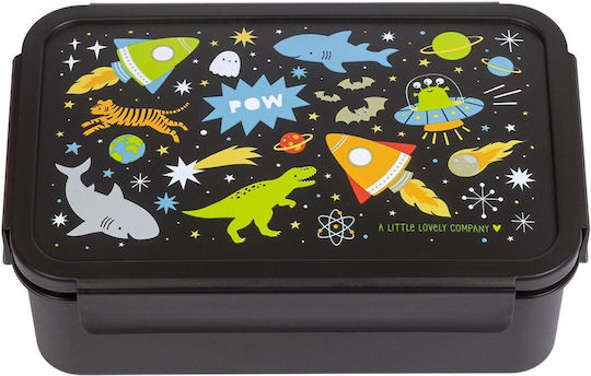 A Little Lovely Company Plastic Kids' Food Container Black
