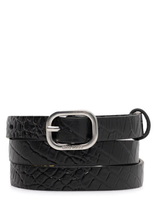 Gino Rossi Women's Belt Black/Silver BLYL23006
