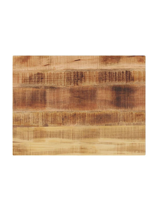 vidaXL Правоъгълена Повърхност на масата Масивно дърво Mango - Brown 70x50x3.8см 371393 1бр