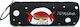 Pepita Viajera Pencil Case Barrel Black