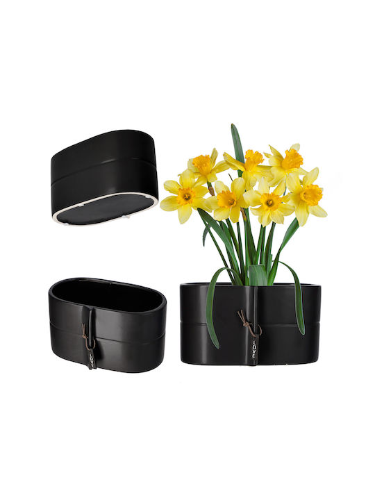 Kadax Flower Pot in Black Color 149019