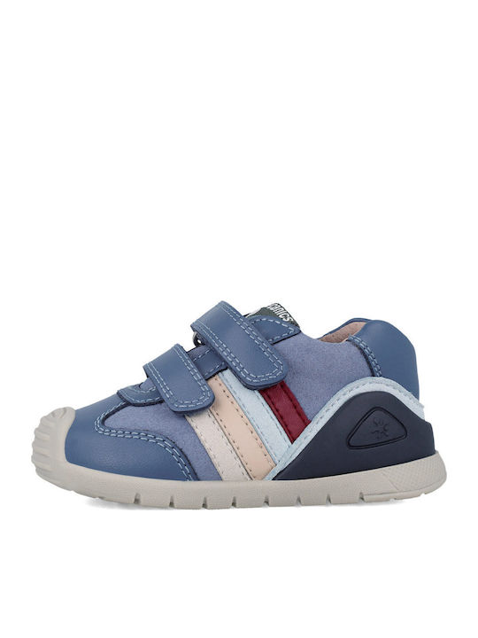 Biomecanics Παιδικά Sneakers High με Σκρατς Μπλε
