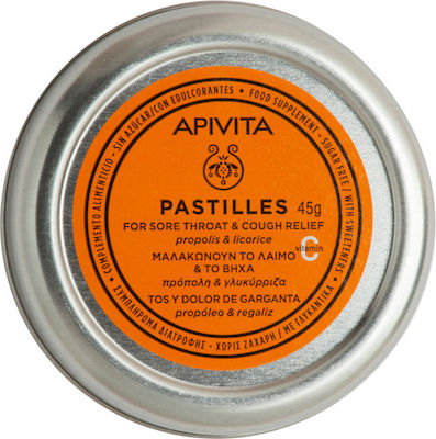 Apivita Pastilles Lozenges Licorice & Propolis