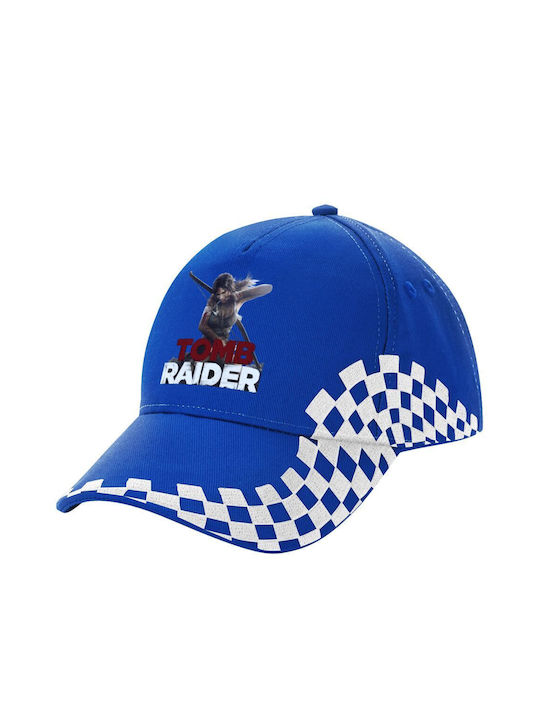 Tomb Raider Erwachsene Kappe Ultimate Blau Racing 100% Baumwolle Drill Unisex Einheitsgröße