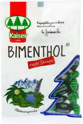 Kaiser 1889 Bimenthol Dropsuri pentru Copii fără Gluten Eucalipt Menta 75gr