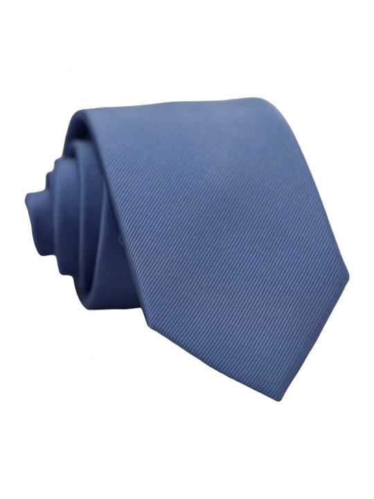 Silk Tie Dark Sky Blue Reps 7cm