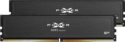 Silicon Power Xpower Pulse XMP 64GB DDR5 RAM mit 2 Modulen (2x32GB) und Geschwindigkeit 6000 für Schreibtisch