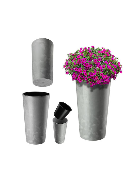 Kadax Flower Pot in Gray Color 33837