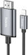 Hoco Ua27 Cablu HDMI de sex masculin - Fulger masculin 2m Gri