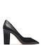 Leather Black Heels