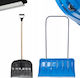 Kadax Schneeschaufel Rollend mit Holzgriff 45cm