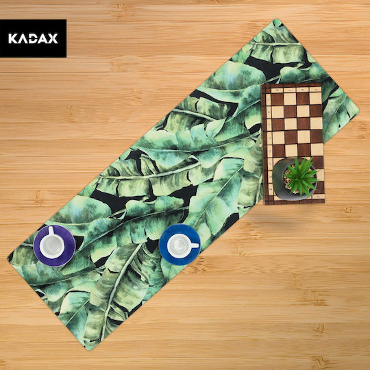 Kadax Зелен Runner 95x33 см