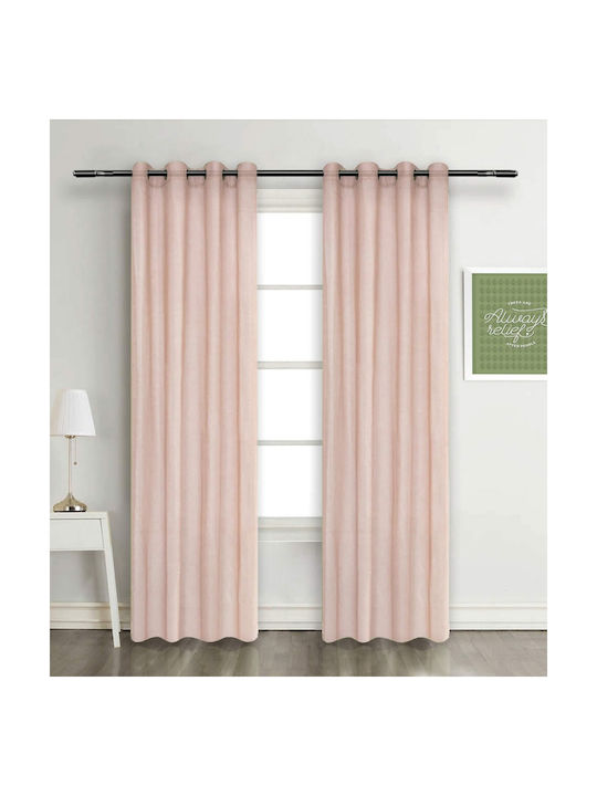Vasilas Home Vasilas Home Vorhänge Mit Grommet Rosa 140x270cm