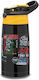 Coolpack Kids Water Bottle Stainless Steel with Straw Black 350ml