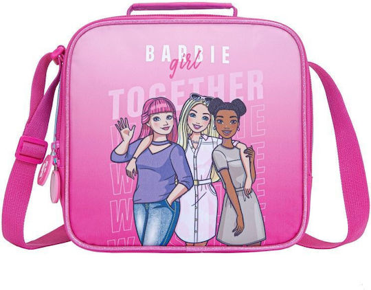 Barbie We Shine Together Geantă de Prânz pentru Școală Roz Barbie 21 x 11 x 22cm